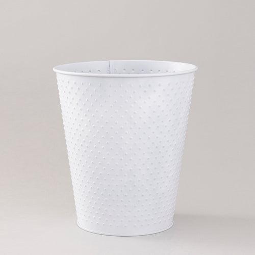 White Dotted waste bin