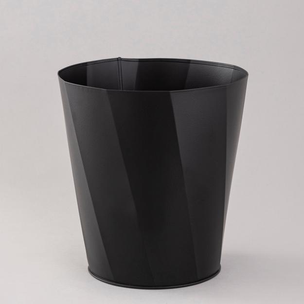 Black Polygon waste bin