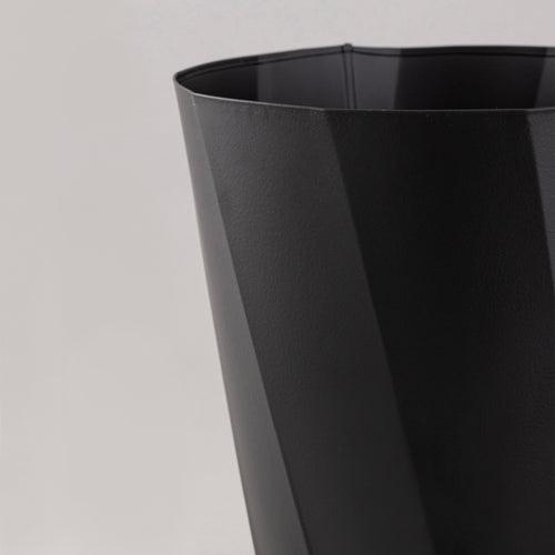 Black Polygon waste bin