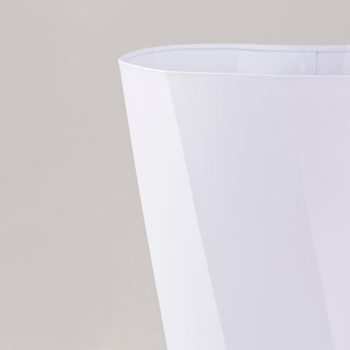 White Polygon waste bin