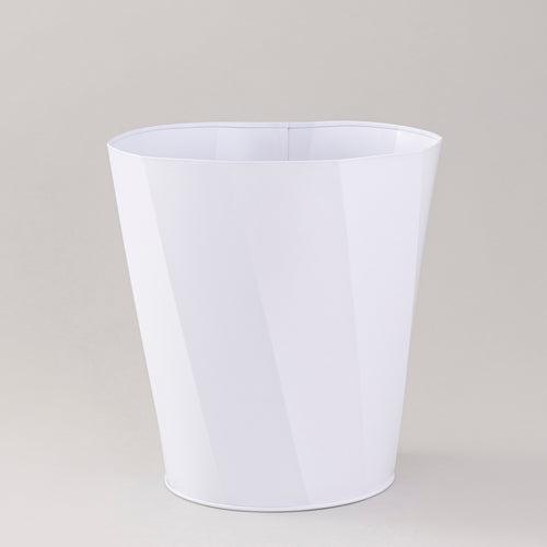 White Polygon waste bin