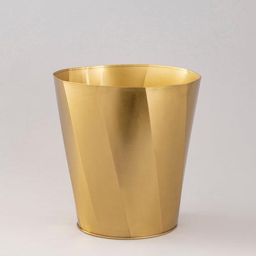 Gold Polygon waste bin