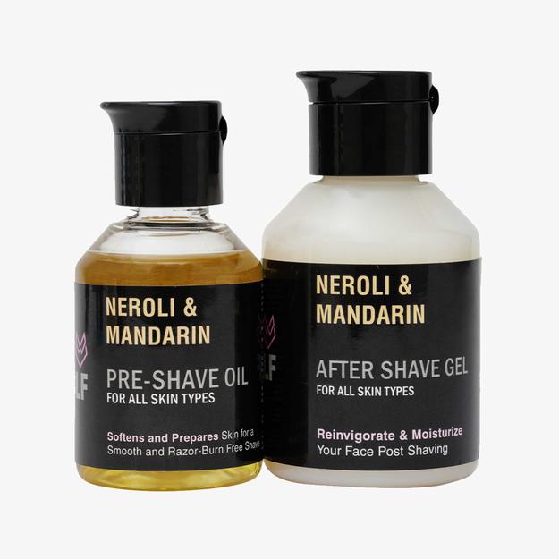 After Shave Gel and Pre Shave Oil - NEROLI & MANDARIN