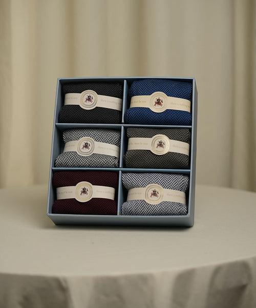 Herringbone Box of 6 Tres