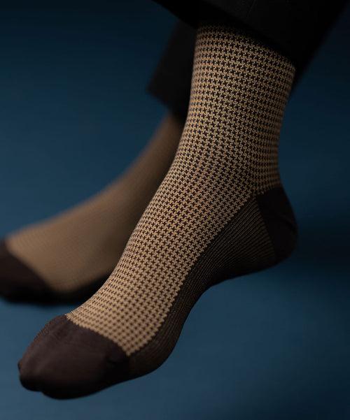 Brown Houndstooth