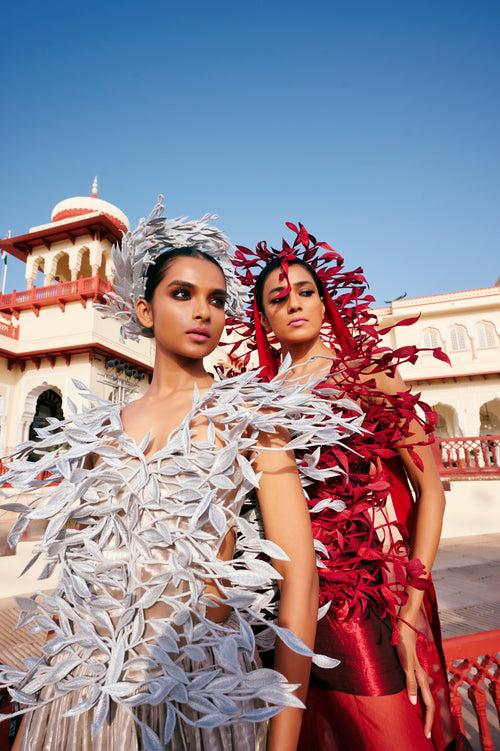 Floating Silver Gown