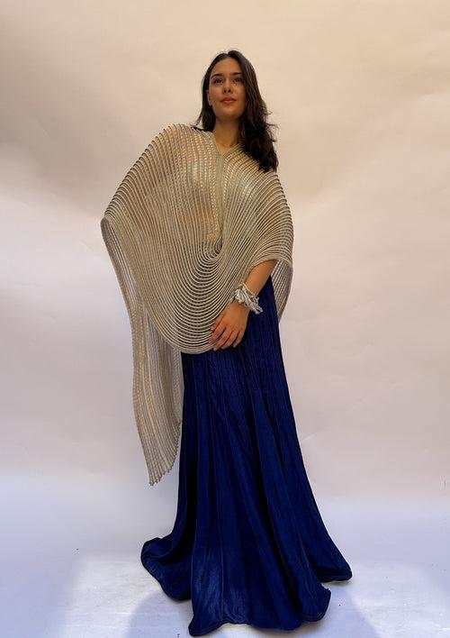 Metallic Dupatta Cape