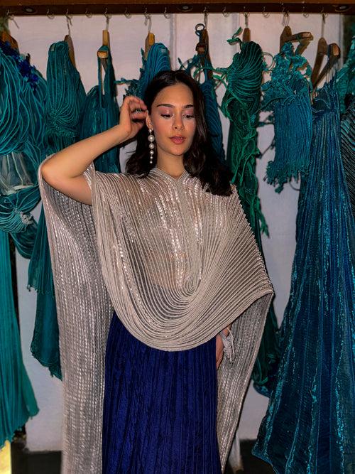 Metallic Dupatta Cape