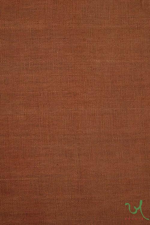 Coffee Brown Peti Charkha Kala Cotton Fabric