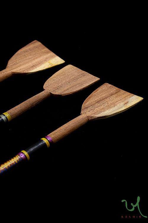 Kutchi Lacquered Wooden Spatula - Small