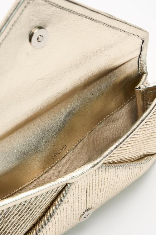 AMAIA LIGHT GOLD CLUTCH