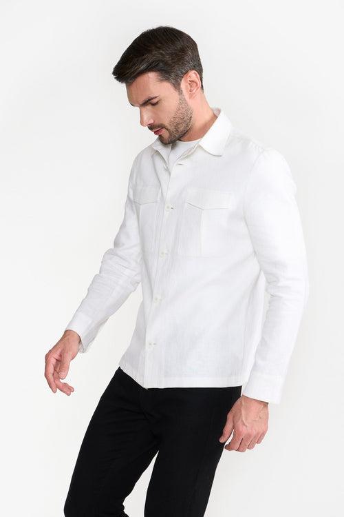 PAUL WHITE MEN'S OVER SHIRT