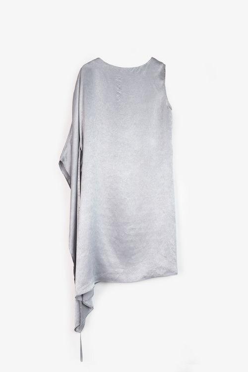 JANET METALLIC GREY WOMEN'S DRESS