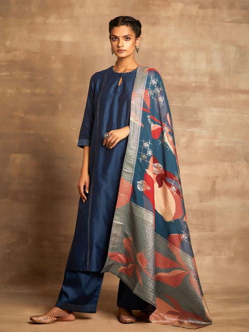 Azeez Blue Kurta Set