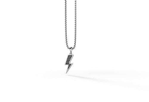 Flash Pendant | 925 Sterling Silver, Rhodium Plating & Glossy Finish