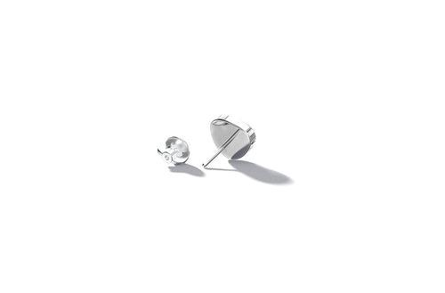 Pierre Stud | 925 Sterling Silver, Rhodium Plating & Glossy Finish