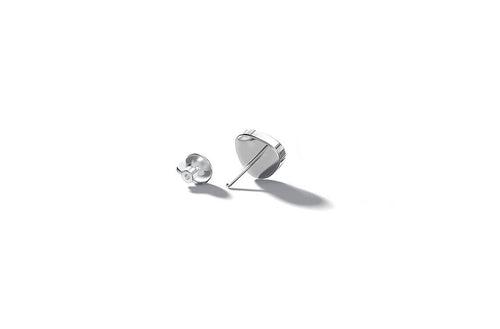 Pierre Stud | 925 Sterling Silver, Rhodium Plating & Glossy Finish