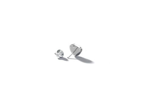 Pierre Stud | 925 Sterling Silver, Rhodium Plating & Glossy Finish