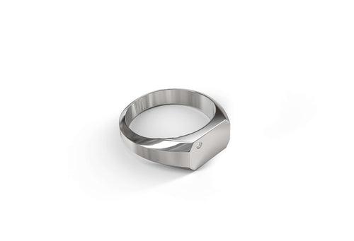 Zeneca Ring | 925 Sterling Silver, AAA Grade Zircon, Rhodium Plating & Glossy Finish