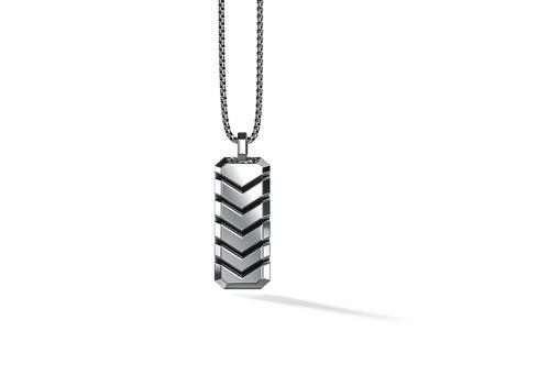 Arne Pendant | 925 Sterling Silver, Rhodium Plating & Glossy Finish