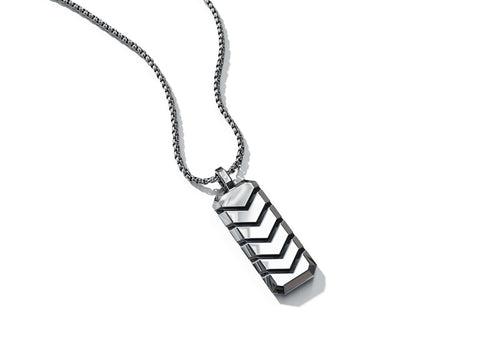 Arne Pendant | 925 Sterling Silver, Rhodium Plating & Glossy Finish