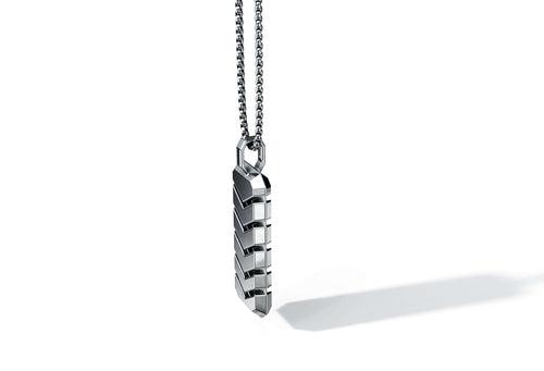 Arne Pendant | 925 Sterling Silver, Rhodium Plating & Glossy Finish