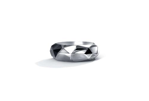 Avrum Ring | 925 Sterling Silver, Rhodium Plating & Glossy Finish