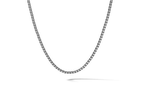 Maori Chain ( 2.5 mm ) | 925 Sterling Silver, Rhodium Plating & Glossy Finish