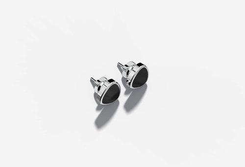 Pierre Stud | 925 Sterling Silver, Rhodium Plating & Glossy Finish