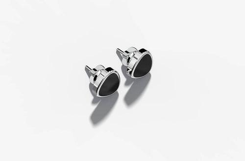 Pierre Stud | 925 Sterling Silver, Rhodium Plating & Glossy Finish