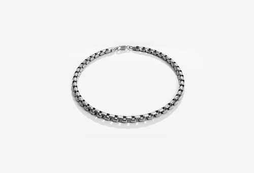 Roque Bracelet | 925 Sterling Silver, Rhodium Plating & Glossy Finish