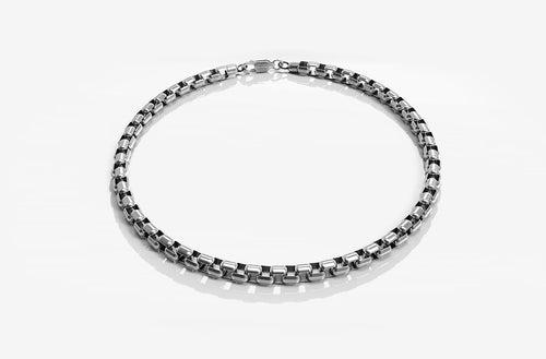 Roque Bracelet | 925 Sterling Silver, Rhodium Plating & Glossy Finish