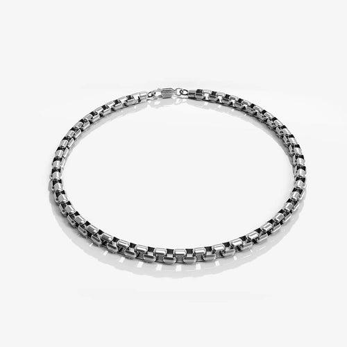 Roque Bracelet | 925 Sterling Silver, Rhodium Plating & Glossy Finish