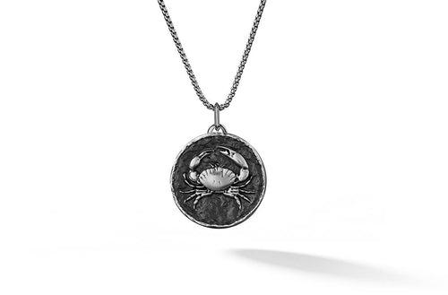 Zodiac Pendant | 925 Sterling Silver, Rhodium Plating & Antique Finish