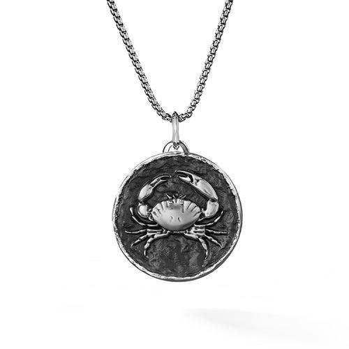 Zodiac Pendant | 925 Sterling Silver, Rhodium Plating & Antique Finish