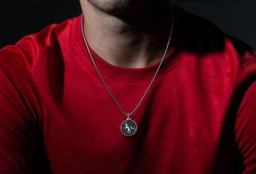 Zodiac Pendant | 925 Sterling Silver, Rhodium Plating & Antique Finish