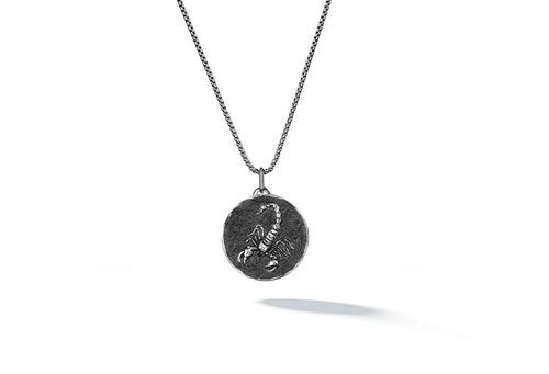 Zodiac Pendant | 925 Sterling Silver, Rhodium Plating & Antique Finish