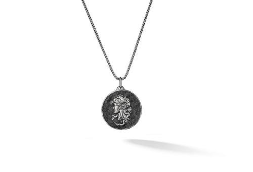 Zodiac Pendant | 925 Sterling Silver, Rhodium Plating & Antique Finish