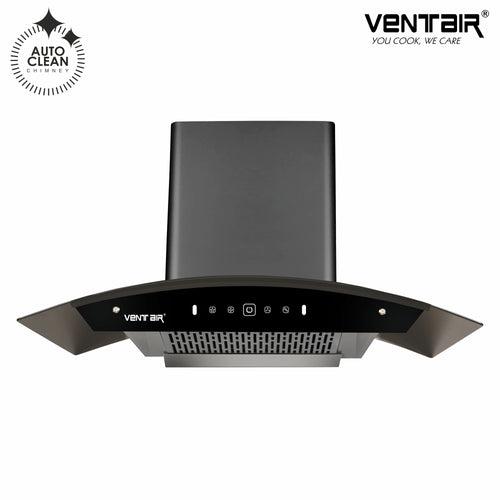 Style 90 Smart Auto Clean Chimney (Motion Sensor, 90cm, 1300 m3h, 11° Filterless Technology)