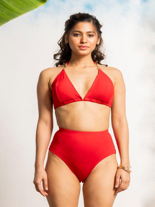 Chopped Chilli Red Bikini Set