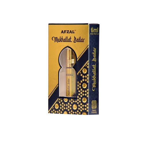 NON ALCOHOLIC MUKHALLAT BADAR,  MIDNIGHT, BLUE WAVE (PACK OF 3) FREE WHITE OUDH ATTAR