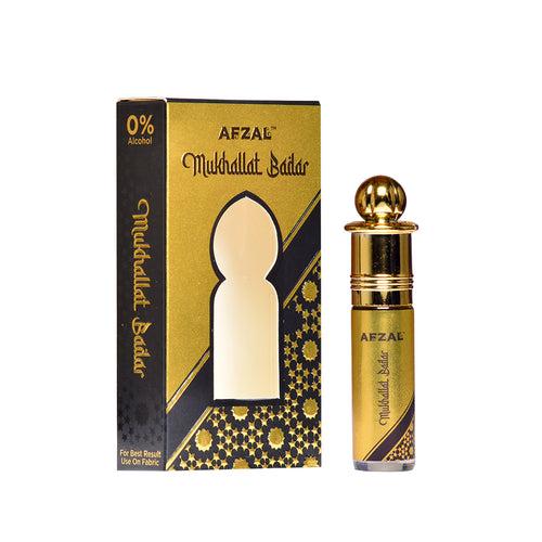 NON ALCOHOLIC MUKHALLAT BADAR,  MIDNIGHT, BLUE WAVE (PACK OF 3) FREE WHITE OUDH ATTAR