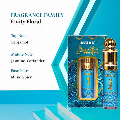 AFZAL SAFIRE PACIFIC ATTAR ROLL-ON ALCOHOL FREE PERFUME OIL FOR MEN AND WOMEN