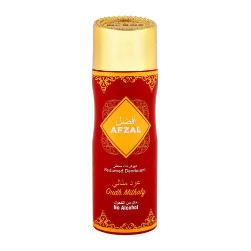 AFZAL Standard Non Alcoholic Oudh Mithaly, Taj Al Arab & Musk Amber Deodorant + 50ML MUKHALLAT OUDH (Pack Of 3)