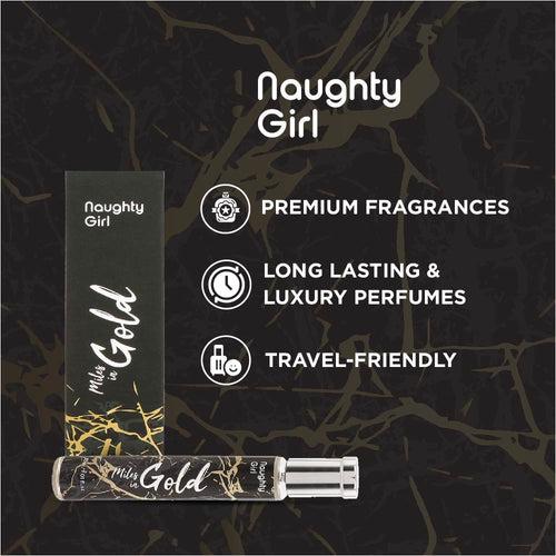 Naughty Girl 30ML EDPS BUY1 GET 2 FREE (MORNING DEW + MILES IN GOLD + WOO THE DIVA)