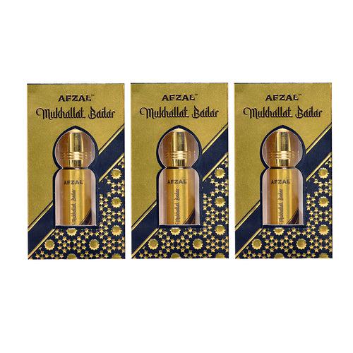 AFZAL-ATTAR MUKHALLAT BADAR 6ML ATTAR ROLL ON PK3