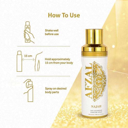 Afzal Non Alcoholic Najah Deodorant 200 Ml