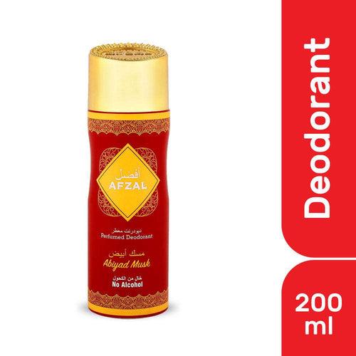 Afzal Non Alcoholic Abiyad Musk Deodorant 200 Ml