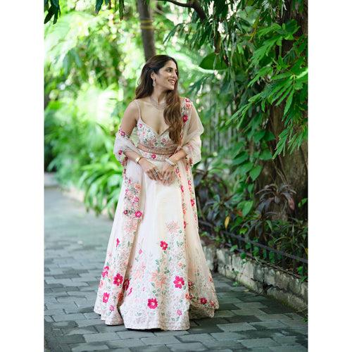 Mitali - Peach Blossom Lehenga Set