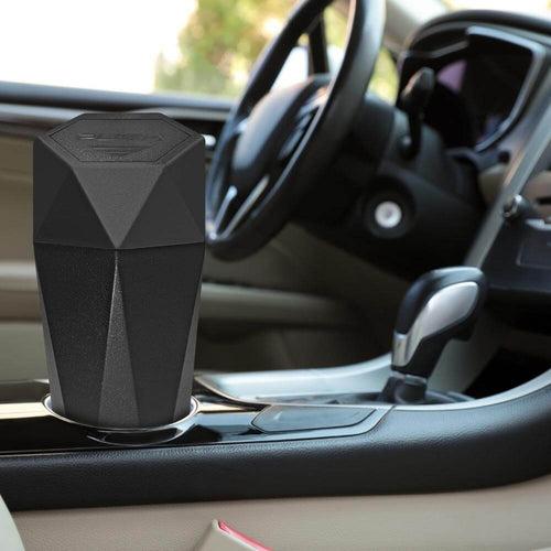 Involve Diamond Shape Car Dustbin/ Trash Can/ Trashbin(Black)